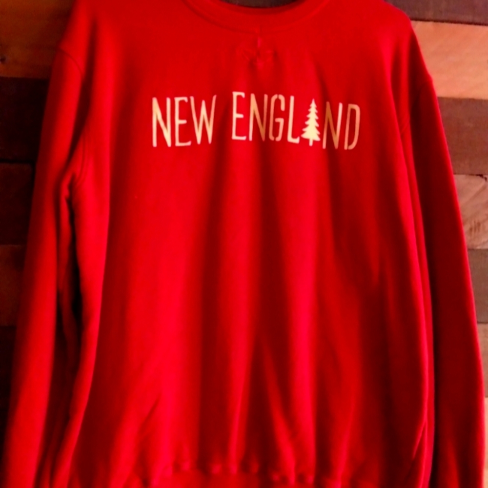 Kiel James Patrick kjp small crew neck sweatshirt red new england